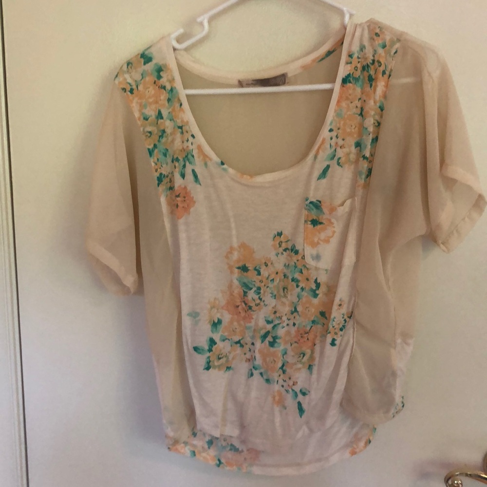 Floral Short Sleeved Shirt